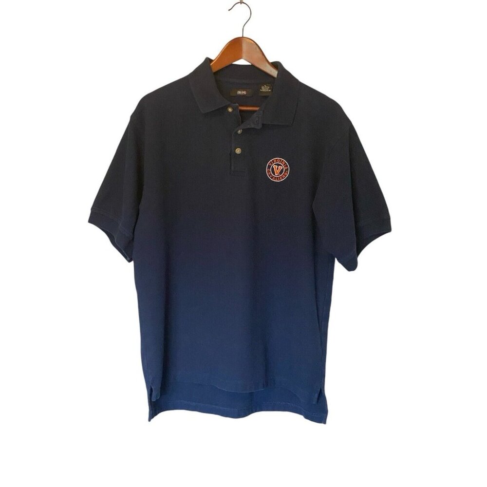 Virginia Cavaliers Blue Polo Golf Pullover Men's Size L NCAA Fan One Apparel